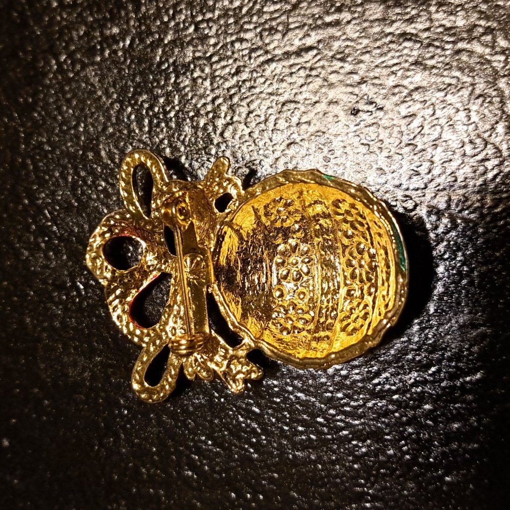 Vintage Christmas Ornament Brooch - Picture 5 of 5